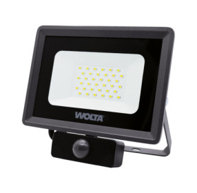 Светодиодный прожектор WOLTA WFL-30W/06s 30Вт 5700K IP65 с Датчиком